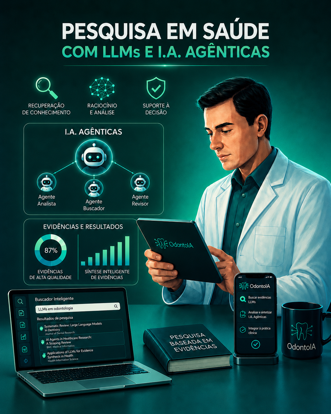 Pesquisas e publicações de inteligência artificial em saúde